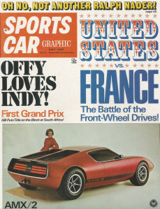 SPORTS CAR GRAPHIC 1969 MAY - AMX-2, CITROEN v TORONADO, LAMBO 400GT
